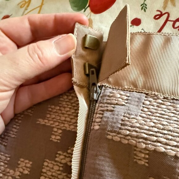 Loft Mauve & Lavendar Houndstooth Pencil Skirt - Fully Lined - 8 - Picture 6 of 6